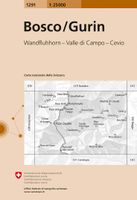 Wandelkaart - Topografische kaart 1291 Bosco/Gurin | Swisstopo - thumbnail