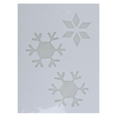 Kerst raamsjablonen/raamdecoratie sneeuwvlok plaatjes 35 cm