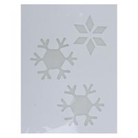 Kerst raamsjablonen/raamdecoratie sneeuwvlok plaatjes 35 cm Kerst raamsjablonen/raamdecoratie sneeuwvlok plaatjes 35 cm
