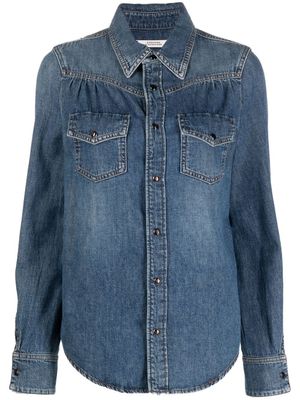 Dorothee Schumacher chemise en jean à poches plaquées - Bleu