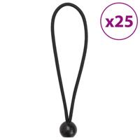 VidaXL Spanelastieken met ballen 25 st 21x0,5 cm VidaXL Spanelastieken met ballen 25 st 21x0,5 cm
