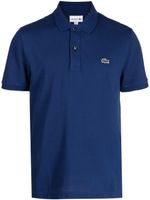 Lacoste polo en coton à patch logo - Bleu