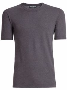 Dolce & Gabbana t-shirt à patch logo - Gris