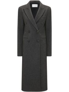 Victoria Beckham manteau en laine à boutonnière croisée - Gris