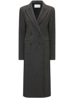 Victoria Beckham manteau en laine à boutonnière croisée - Gris