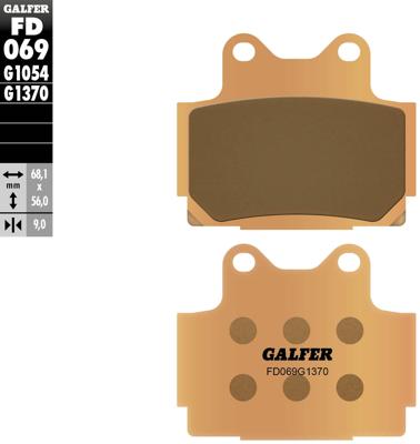GALFER Brake pad fd069 g1370 sintered metal