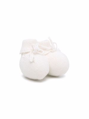 Bonpoint chaussures pré-marche en cachemire - Blanc