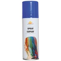 Carnaval verkleed haar verf/spray - blauw - spuitbus - 125 ml   -