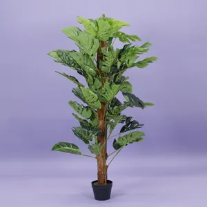 Monstera zijde l50b50h150cm groen