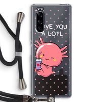 Love You A Lotl: Sony Xperia 5 Transparant Hoesje met koord