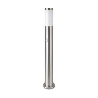 Dally L LED sokkellamp - 80cm - Bewegingssensor en schemerschakelaar - IP44 waterdicht - E27 fitting - Buitenlamp - Padverlichting - RVS