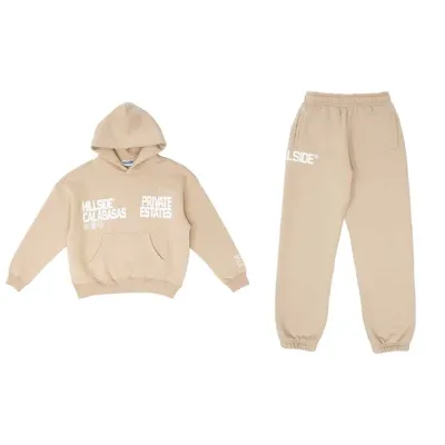 Hillside Calabasas Trainingspak Dames Beige - Maat XS - Kleur: Beige | Soccerfanshop