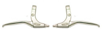 Saccon remhendel set, aluminium. zilver.