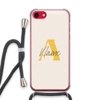 Amber Script: iPhone SE 2020 Transparant Hoesje met koord