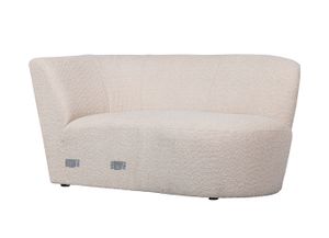 WOOOD Bank Coco Chaise Longue Element Rechts, Bouclé - Creme