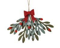 Blad vilt l11b19.5h14.5cm groen Decoris - Decoris