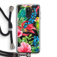 Papegaaien: Samsung Galaxy J8 (2018) Transparant Hoesje met koord