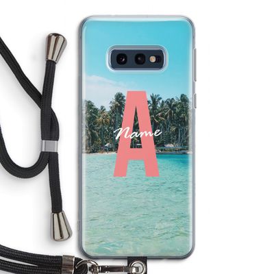 Pacific Dream: Samsung Galaxy S10e Transparant Hoesje met koord
