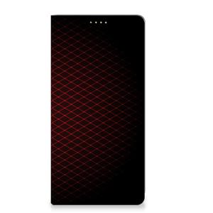 Xiaomi Redmi Note 13 5G Hoesje met Magneet Geruit Rood