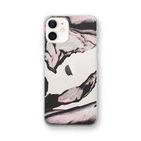 Roze stroom: iPhone 12 Transparant Hoesje