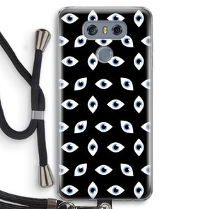 Eyes pattern: LG G6 Transparant Hoesje met koord