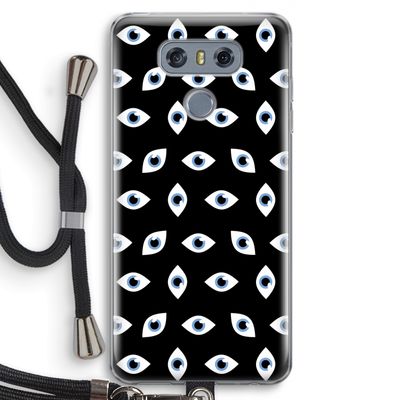 Eyes pattern: LG G6 Transparant Hoesje met koord