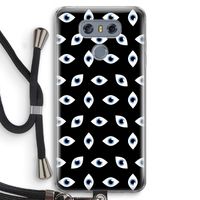 Eyes pattern: LG G6 Transparant Hoesje met koord