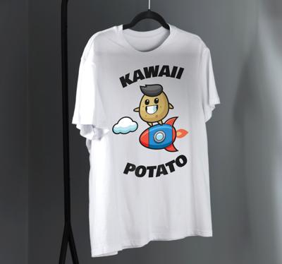 Schattig aardappel ontwerp t-shirt