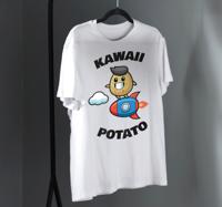 Schattig aardappel ontwerp t-shirt