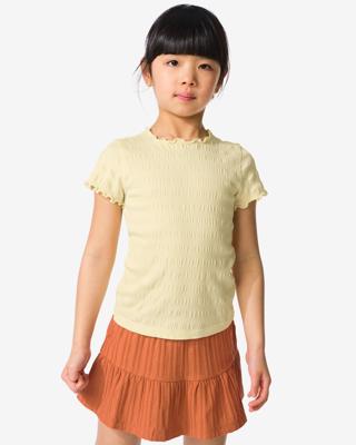 HEMA Kinder T-shirt lichtgeel (lichtgeel)
