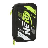 Dubbele etui Nerf Get ready Zwart 12.5 x 19.5 x 4 cm (28 Onderdelen)