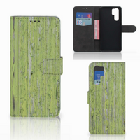 Huawei P30 Pro Book Style Case Green Wood