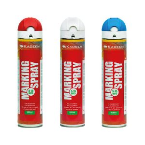 Markeerspray Set 3 Stuks 600 ml rood wit blauw Kadeem