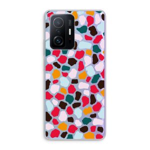 Colored Giraffe: Xiaomi 11T Transparant Hoesje