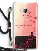 Kusjes: HTC U Play Transparant Hoesje met koord