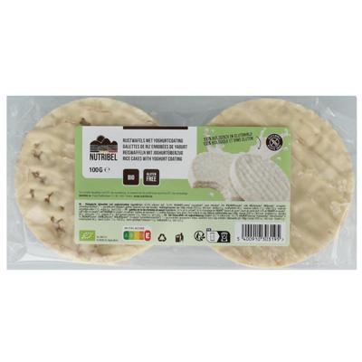 Nutribel Rijstwafels yoghurt coat bio