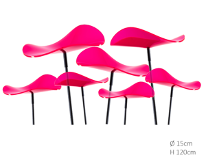 7 stuks! Zonnevangers Lucy Rood-Roze (kleur fuchsia) medium 120x15 cm Cazador Del Sol - Cazador del sol