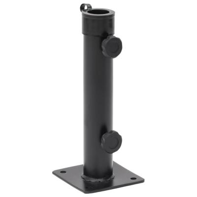 Parasolvoet voor 38/48 mm stok staal matzwart