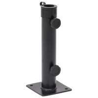 Parasolvoet voor 38/48 mm stok staal matzwart