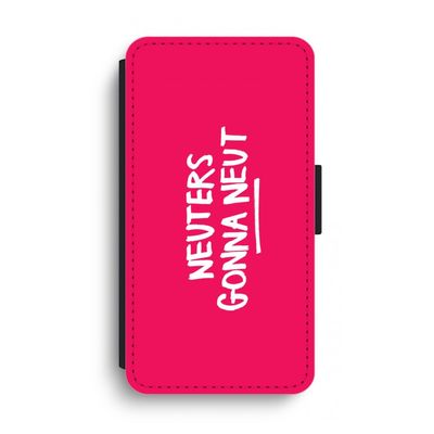 Neuters (roze): iPhone XS Max Flip Hoesje