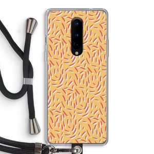 Camouflage: OnePlus 8 Transparant Hoesje met koord