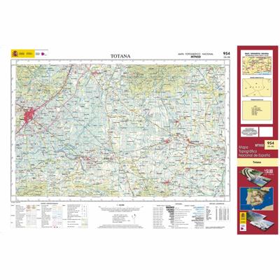 Topografische kaart 954 MT50 Totana | CNIG - Instituto Geográfico Nacional1