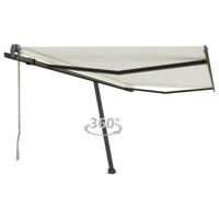 Luifel vrijstaand automatisch 400x350 cm crèmekleurig