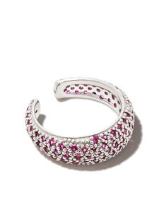 Tom Wood bijou d'oreille à ornements en cristal - Argent