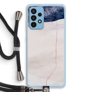 Stone White: Samsung Galaxy A52 Transparant Hoesje met koord