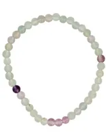 Edelsteen Armband Fluoriet - kinderarmbandje - 4 mm