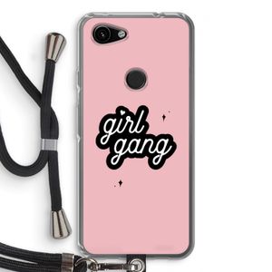 Girl Gang: Pixel 3a Transparant Hoesje met koord