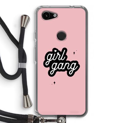 Girl Gang: Pixel 3a Transparant Hoesje met koord