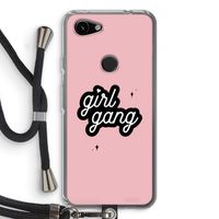 Girl Gang: Pixel 3a Transparant Hoesje met koord