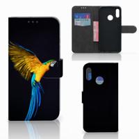 Honor 10 Lite | Telefoonhoesje | Met pasjeshouder | Papegaai
